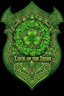 Celtic Shamrock Luck Festival Tee