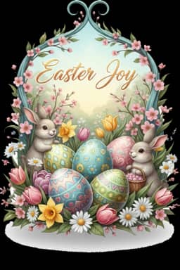 Easter Design Composition Create Design