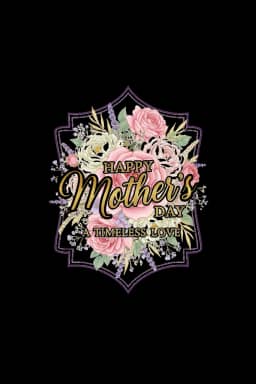 Elegant Floral Mother's Day Tee