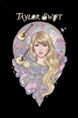 Elegant Pop Icon Portrait Tee