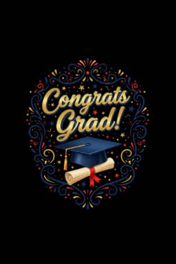 Festive Graduation Celebration Tee