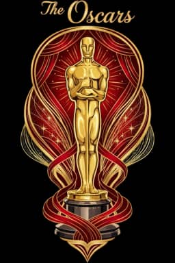 Luxury Gold Statuette Awards Night Tee