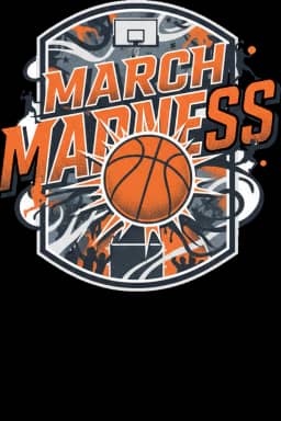 March Madness Basketball Tournament Vibes