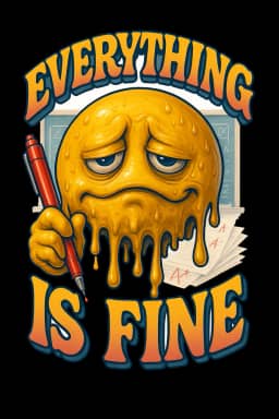 Melting Smiley Face Fatigue