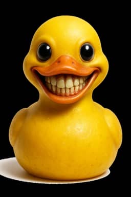 Suspicious Duck Illustration
