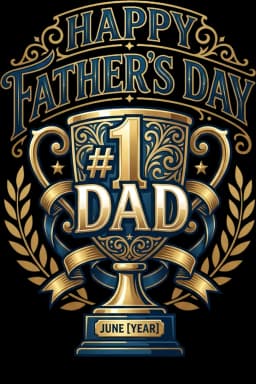 Bold #1 Dad Trophy Tee