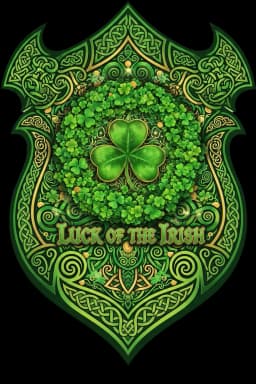 Celtic Shamrock Luck Festival Tee