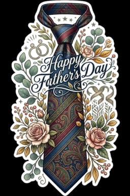 Elegant Father's Day Celebration Tee