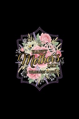 Elegant Floral Mother's Day Tee
