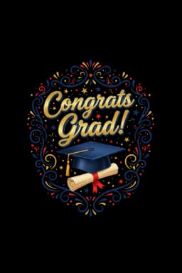 Festive Graduation Celebration Tee