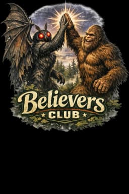 Mothman and Bigfoot High-Five