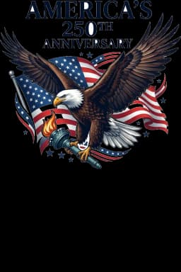 Patriotic Eagle Anniversary Tee