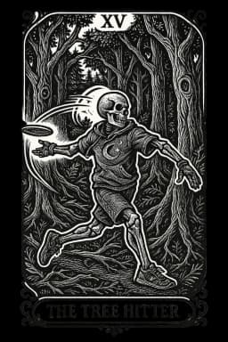 Tree Hitter Disc Golf Art