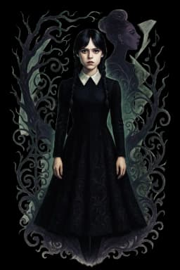 Wednesday Addams Gothic Aesthetic