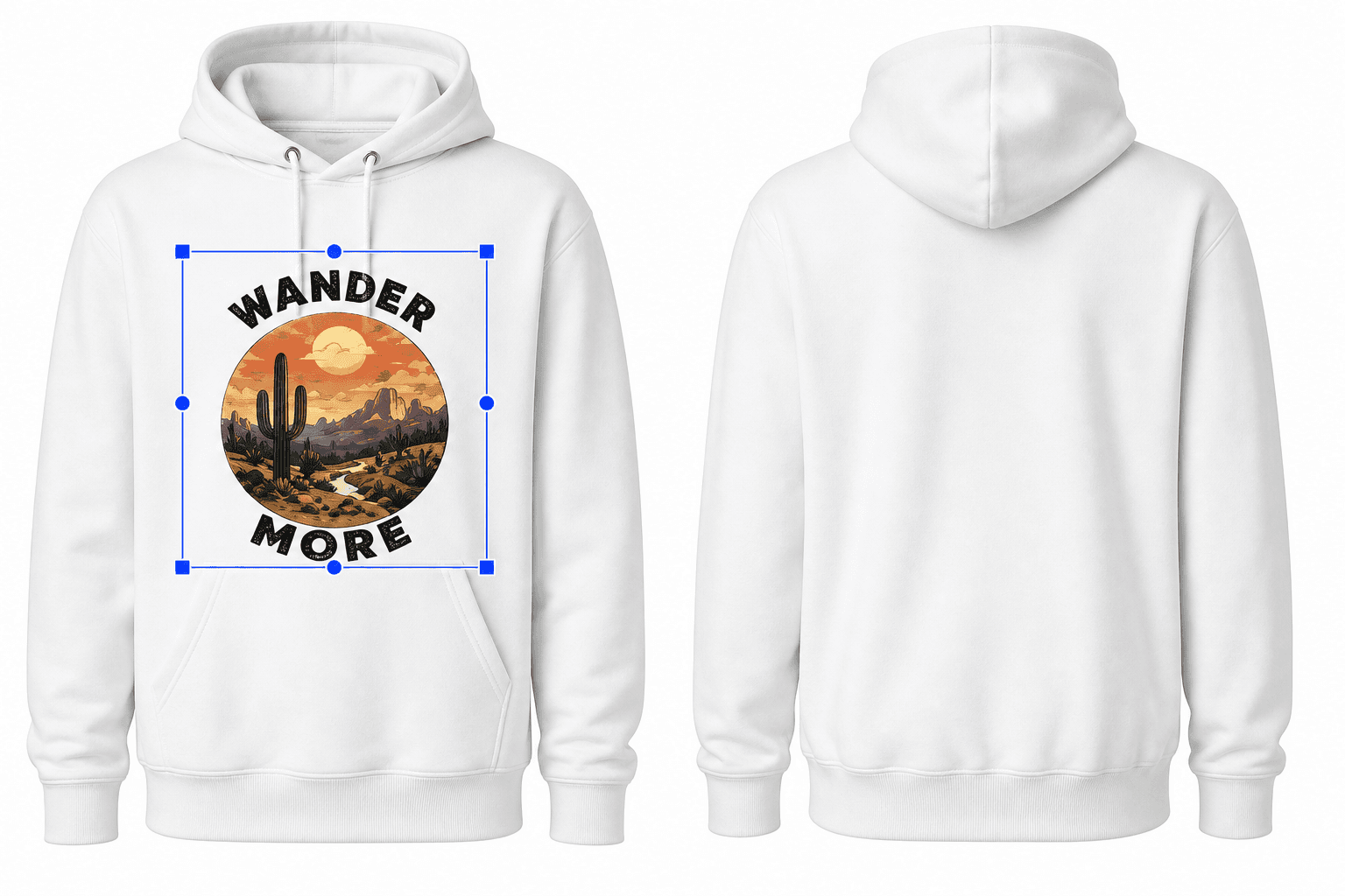 Preview every detail step for creating custom apparel
