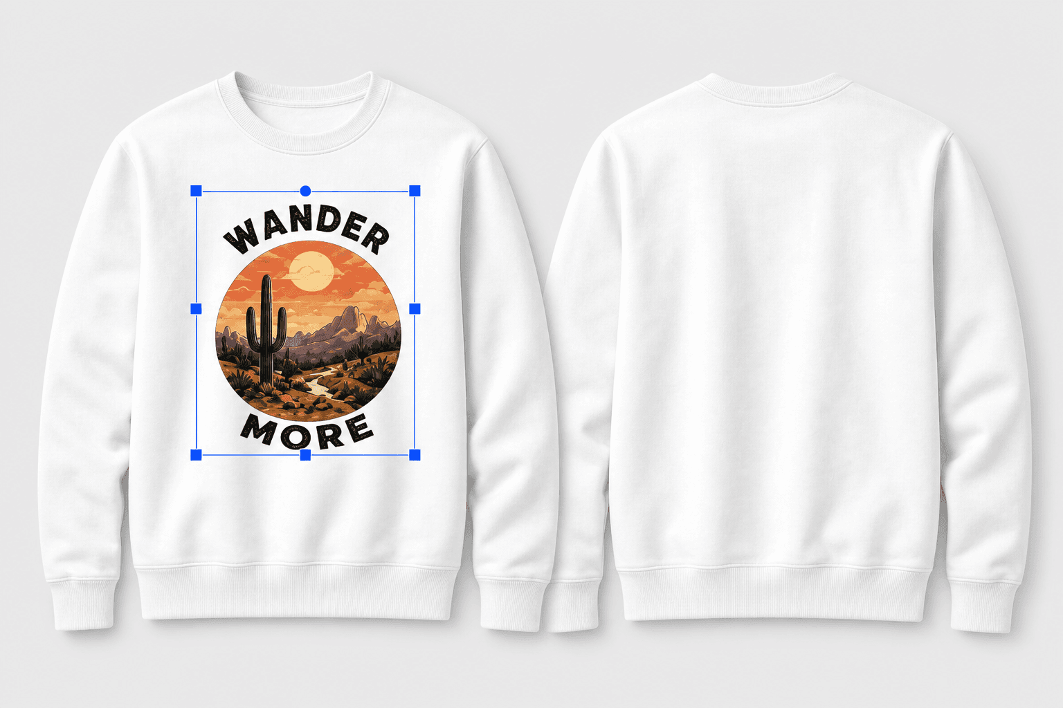 Preview every detail step for creating custom apparel