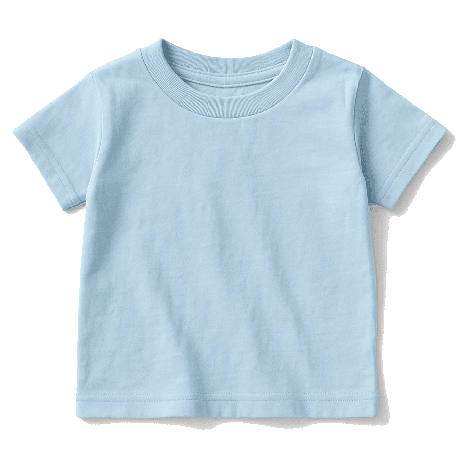 Toddler fit example for custom apparel