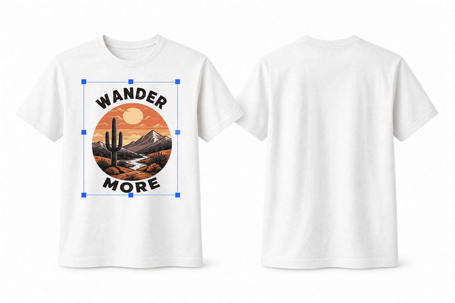 Preview every detail step for creating custom apparel