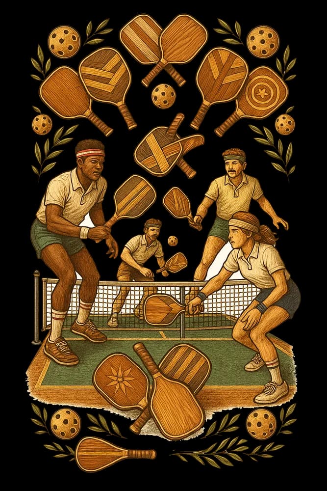 Vintage Pickleball Match