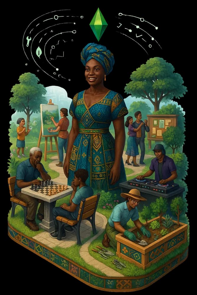 Vibrant Sims Community Life