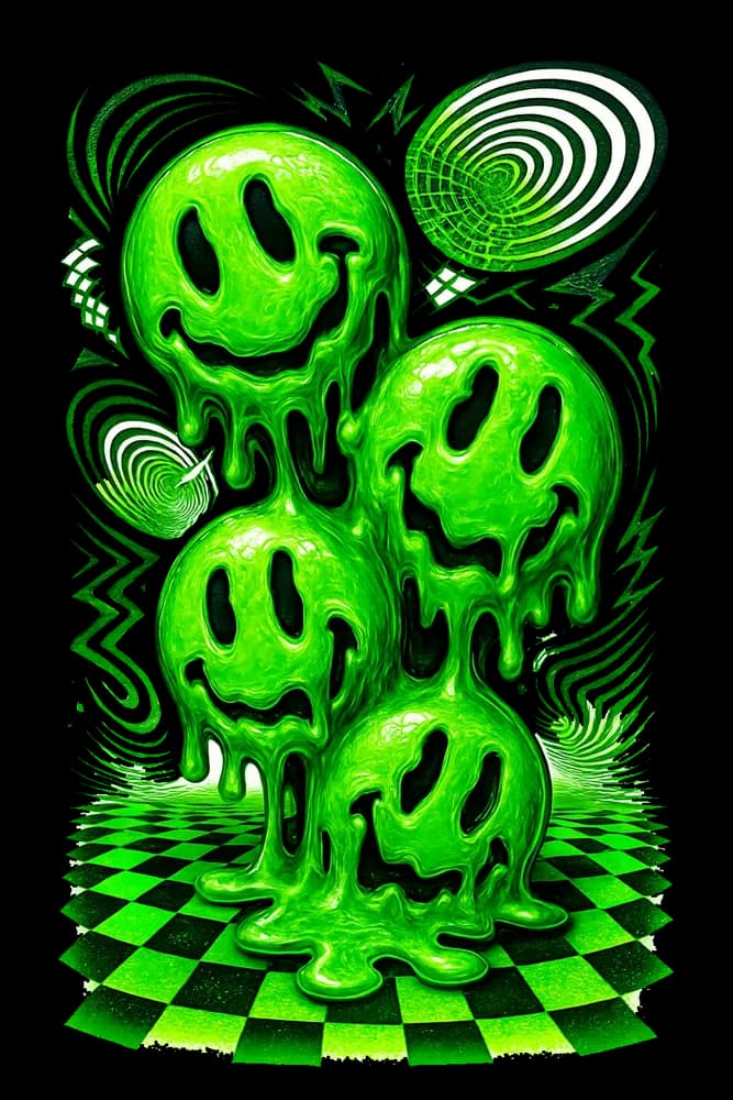 Neon Acid Graphics Revival