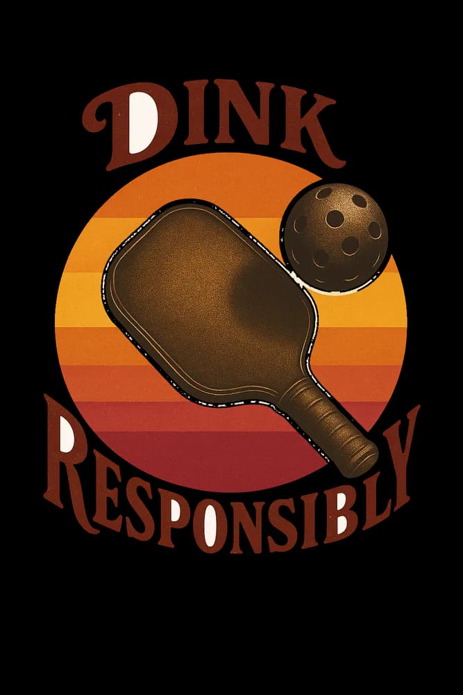 Dink Responsibly Retro Design