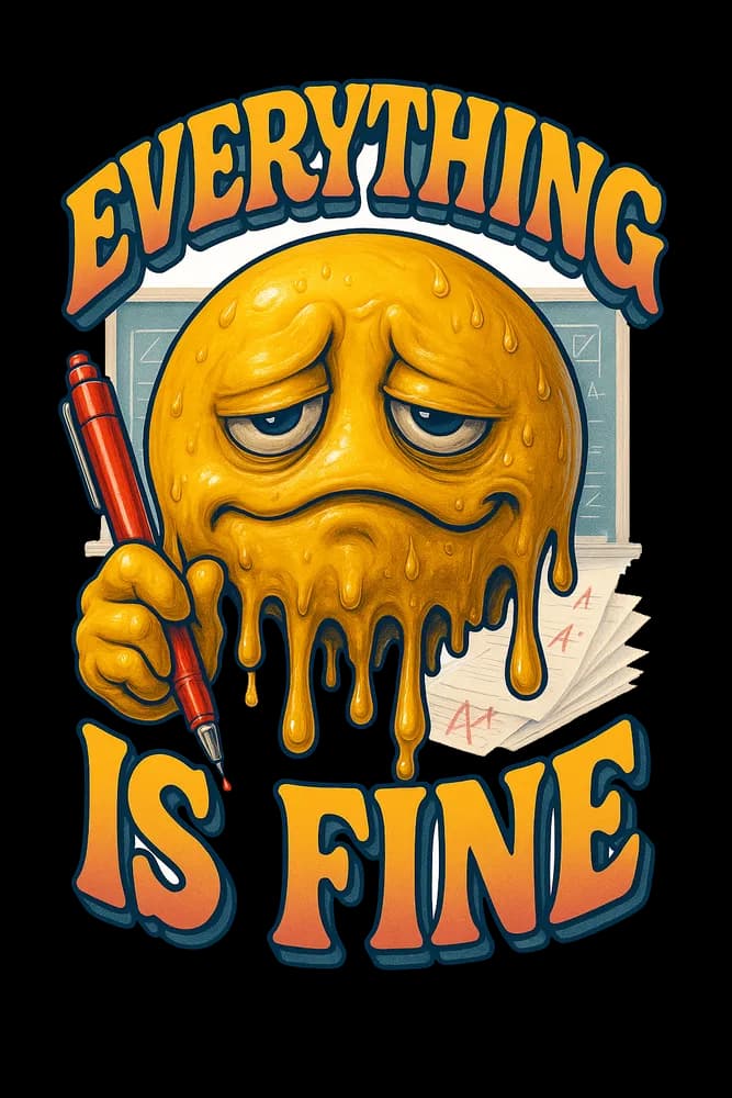 Melting Smiley Face Fatigue