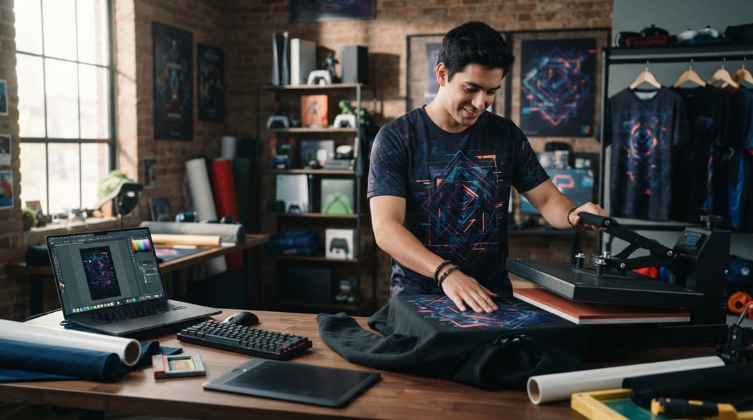 Custom Gaming t-shirt design example