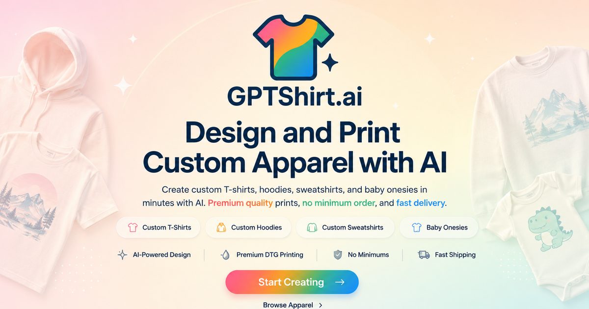 Zazzle Alternatives for Custom Apparel | GPT-Shirt | GPTShirt.ai