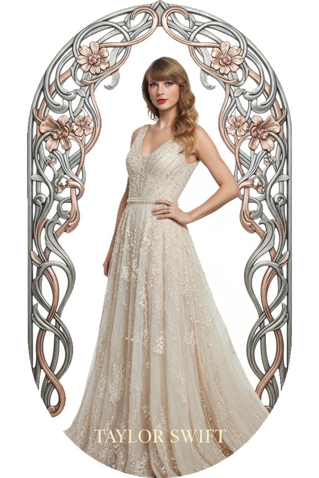 Elegant Pop Icon Portrait Tee