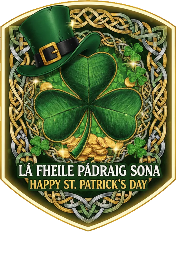 Celtic Luck Festive Green Celebration Tee