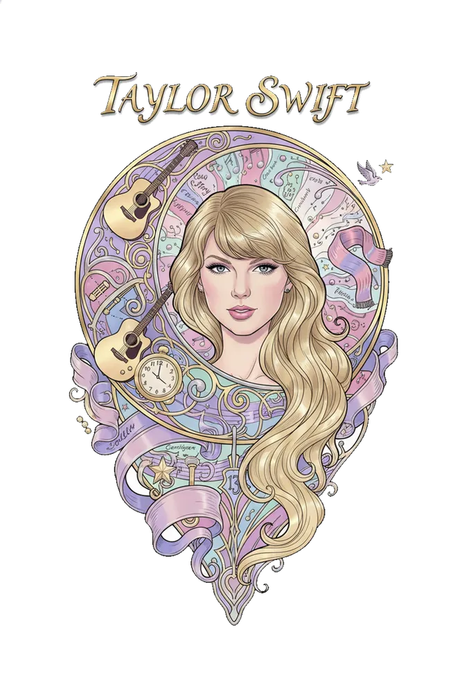 Elegant Pop Icon Portrait Tee