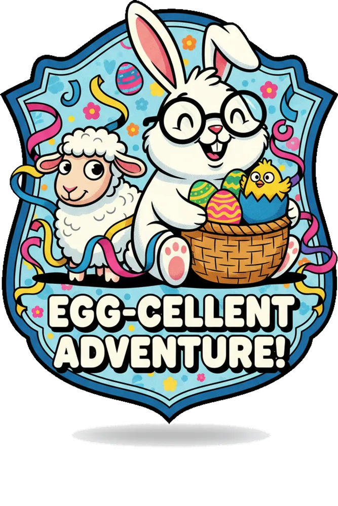 Playful Easter Vibes Humor Tee