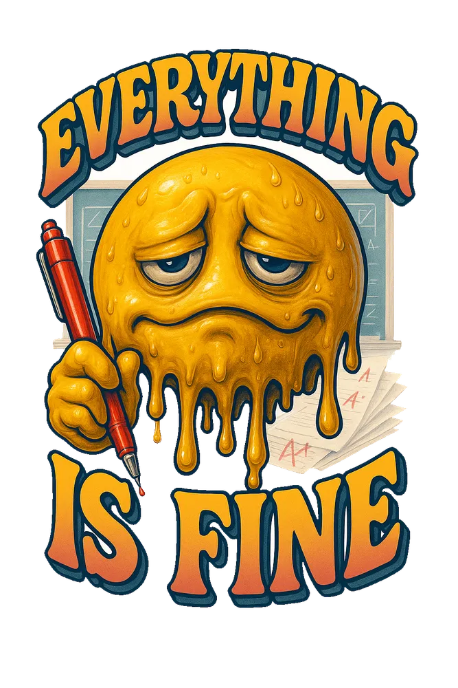 Melting Smiley Face Fatigue